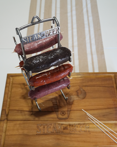 Imagen de la choricera para barril pequeño de Steak and Beer España