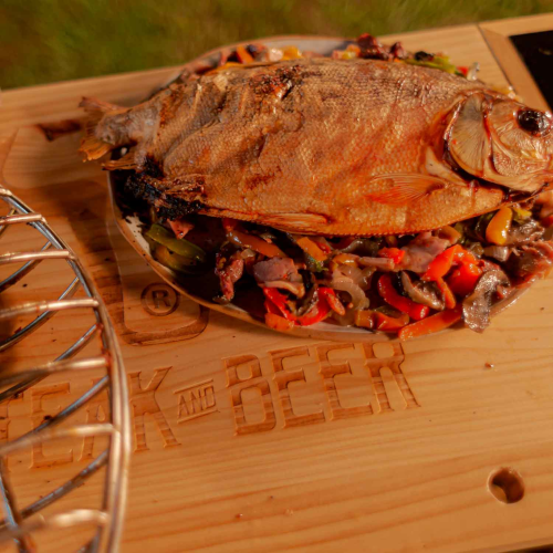 Imagen de la parrilla para pescado de Steak and Beer España