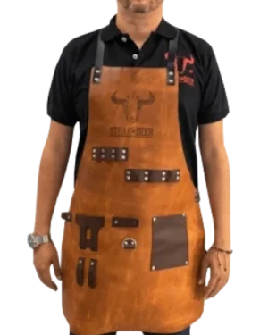 delantal_cuero_ Delantal de cuero