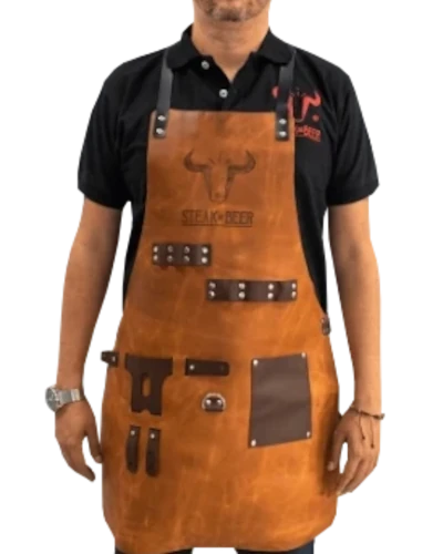 delantal_cuero_ Delantal de cuero