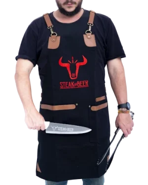 delantal_mixto Delantal de cuero y tela