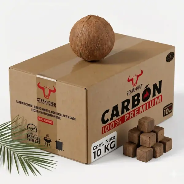 carbon de coco Carbón de Cáscara de Coco (Formato 10 kg)
